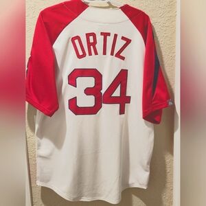 Boston Red Sox Jersey Ortiz #34 Majestic